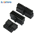 10Sets 4.2mm 5557 Black Automotive Wire Connector Male Shell+Female Terminal 2-24 Pin for PC/Computer Graphics Card PCI-E Power