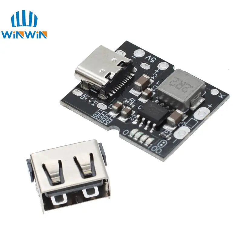 Type-C USB 5V 2A Boost Converter Step-Up Power Module Lithium Battery Charging Protection Board LED Display USB For DIY Charger