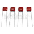 10PCS 100V CBB Polypropylene Film Capacitor 103 104 154 223 224 333 334 393 473 474 10nF 39nF 100nF 220nF 470nF Capacitance Kit