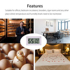 Mini LCD Digital Thermometer Hygrometer High Precision Household Humidity Gauge Incubator Aquarium Humidity Temperature 1PC