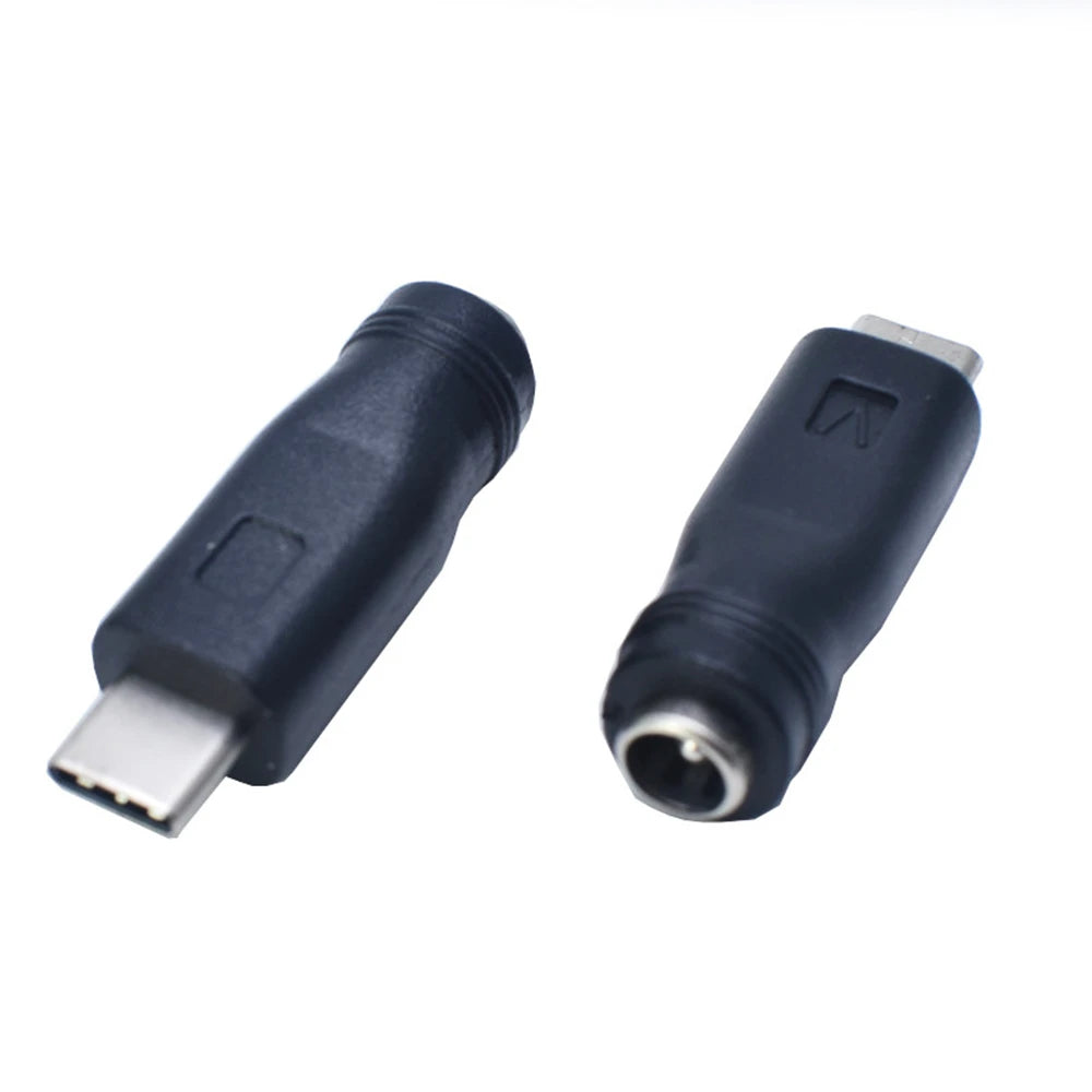 2/5/10PCS DC USB Type-c to 5.5*2.1 Female Connector to Female 5521 Power Jack DC Power Conector 5.5x2.1 Adapter USB C Converter