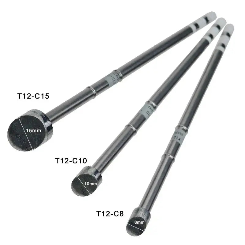 T12-BK/SKU/C6/C8/C10/C15 Welding Iron Tips Designed for OLED&STC-LED T12 Soldering Station P9/M8/9501 Handle Rework. byHome Box