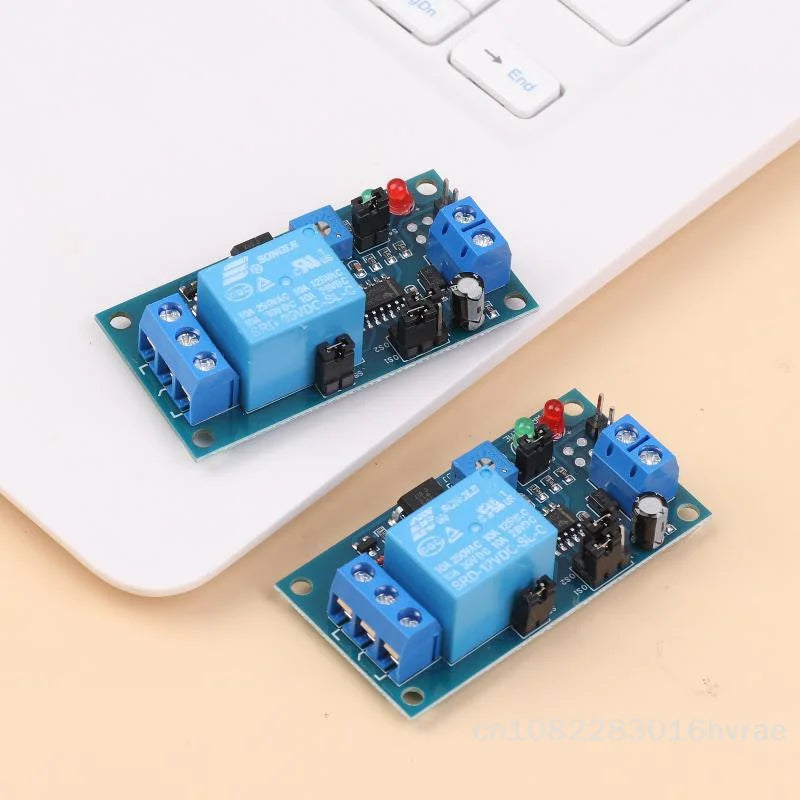 5V/12V Delay Timer Relay Module - Normally Open Trigger with Vibration Sensor for Alarm & Automation〔YY26〕
