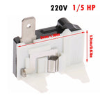 1pc 4TM 110/220V Refrigerator Overload Protector Freezer Replacement Relay 1/2 1/3 1/4 1/5 1/6 1/7 1/8HP Protector Wholesale
