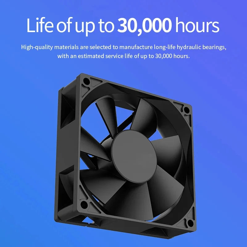 TEUCER USB Cooling Fan 8CM/12CM/14CM 800-1800RPM USB Port Power Supply Desktop Computer Available