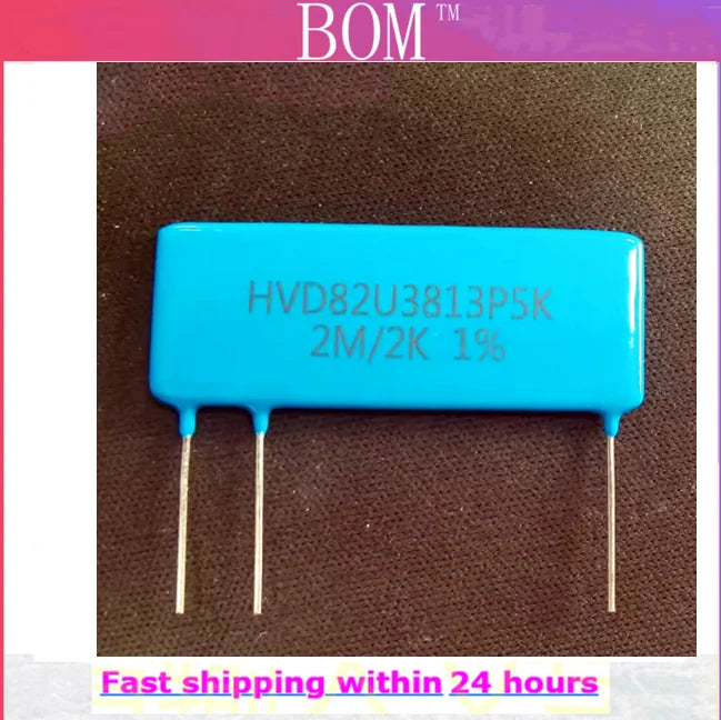 1PCS HVD82U3813P5K thick film non inductive high voltage divider resistor with a resistance of 2M/2K1% sampling resistor