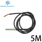 1/10PCS DS18B20 Waterproof Thread Temperature Probe Temperature Sensor Stainless Steel Package 1/2/3/5/10Meter For Arduino