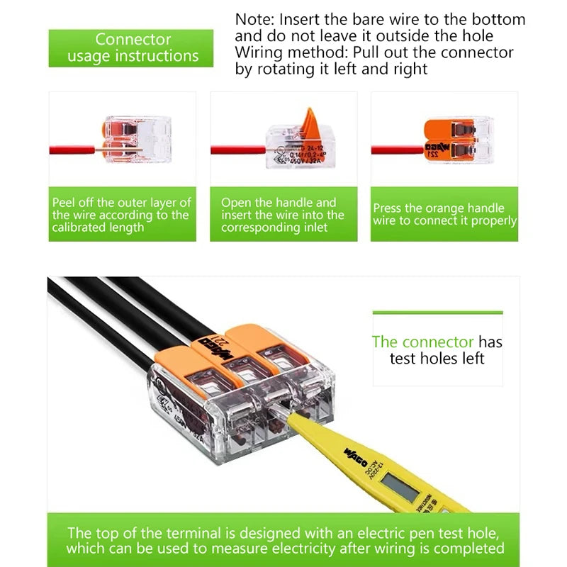 Wago Original Wiring Terminal 221 Series for Secure Connections