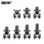 50PCS 4.5*4.5mm Momentary Tact Switch Push Button Switch  Micro Switch For TV/Home Use Button 4.5*4.5*3.8 3PIN 3 5 6 7 8 MM