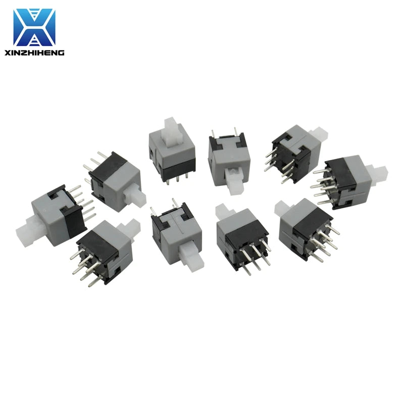 (10-100PCS) Micro Tact Push Button Switch Self-Lock/Reset 6Pin 5.8x5.8mm 7x7mm 8x8mm 8.5x8.5mm for PCB Repair/Electronics DIY