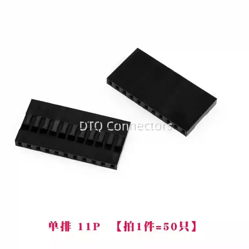 50pcs 2.54mm Dupont connector Male/Female Pin Way Cable Plug 2/3/4/5 Pin Electrical Pin Jumper Header Housing Wire Connector Kit