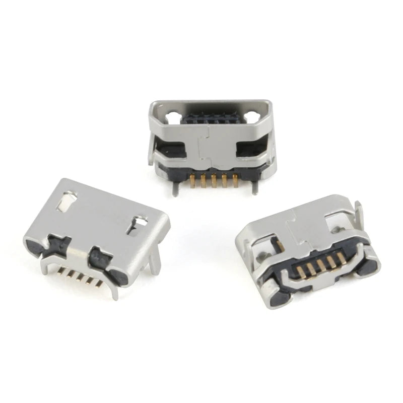 12Models 120pcs Micro USB 5Pin SMD DIP smd Socket Connector Micro USB Type B Female Placement  SMD DIP Socket Connector