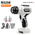 HILDA Adjustable Temperature and Non-adjustable Temperature Heat Handheld Guns with Nozzles Hot Air Gun For 21V Makita Battery