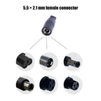 DC 5.5 × 2.1mm Female Conversion Cable DC to 3pin XLR/GX12 GX16 Aviation/Xiaomi Connector Car Battery Charger Adapter Cables