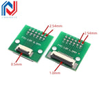 1Pcs/lot FPC/FFC Adapter Board 0.5/1.0MM to 2.54MM Soldered Connector 4/5/6/8/10/12/14/16/20/26/3040/45/50/60 Pin