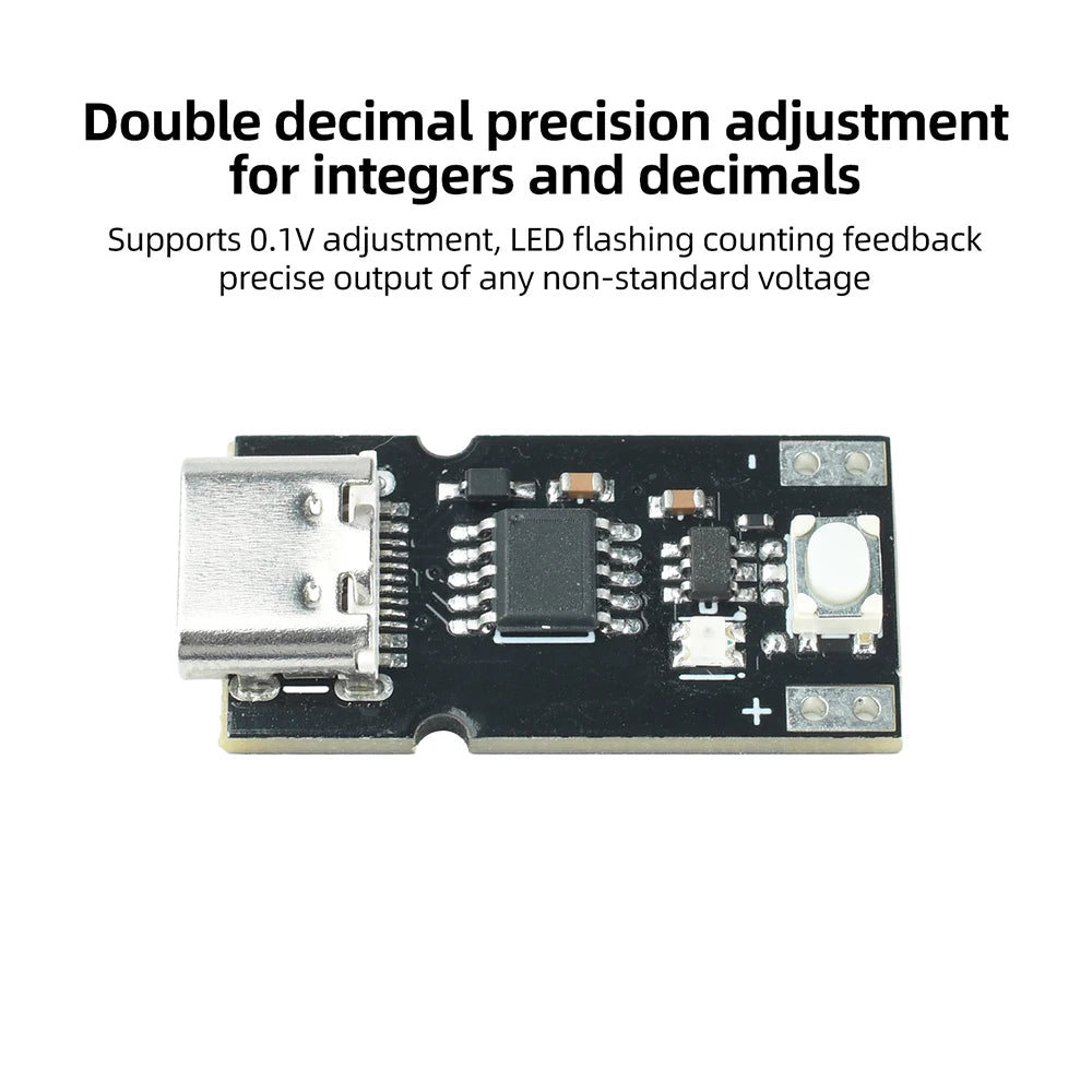 PD QC USB-C Voltage Trigger Module 5–20V Adjustable Voltage Module Supports Integer Decimal Setting Polling Test