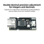 PD QC USB-C Voltage Trigger Module 5–20V Adjustable Voltage Module Supports Integer Decimal Setting Polling Test