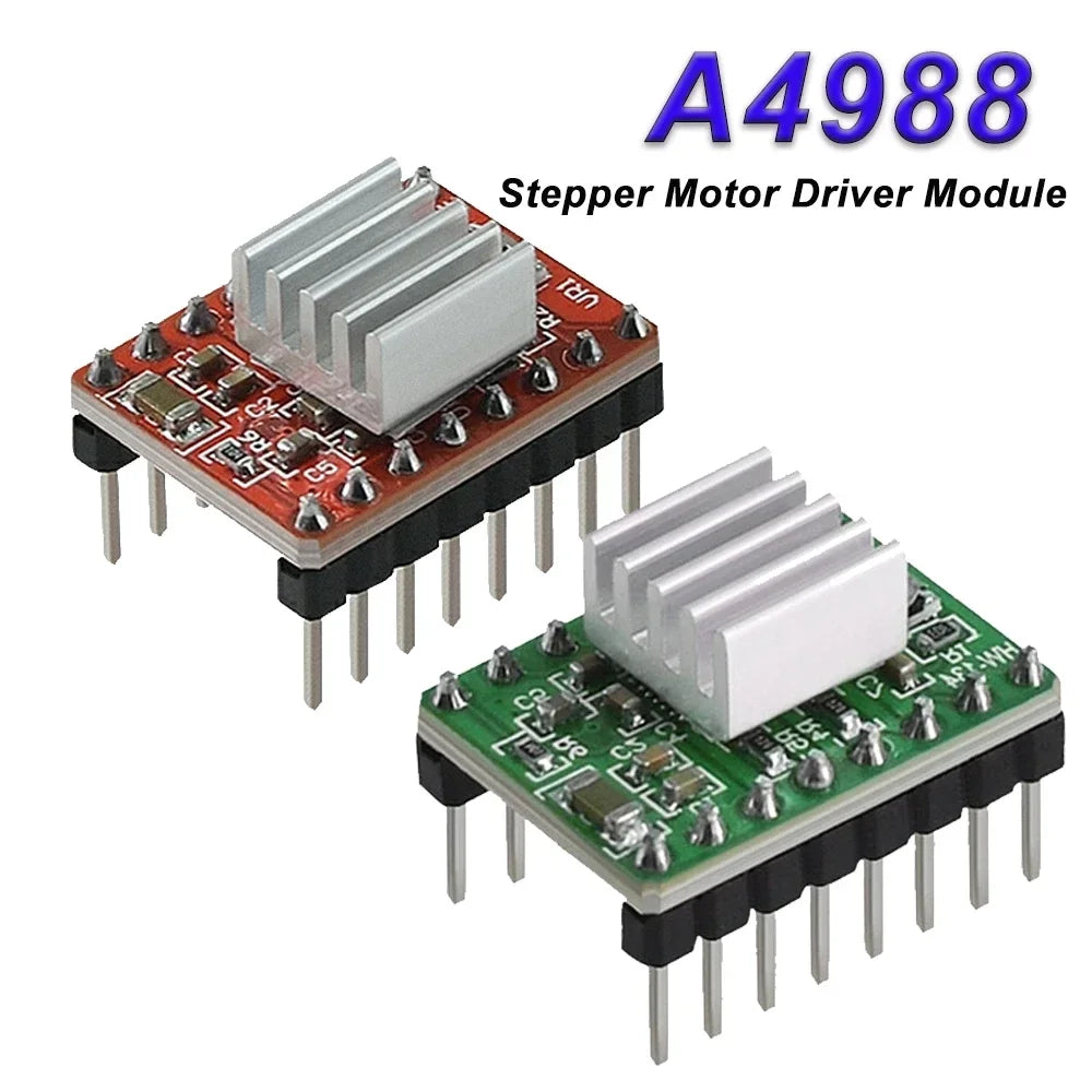 A4988/ DRV8825 Reprap Stepper Motor Driver Module with Heatsink for 3D Printer RAMPS 1.4/1.5/1.6 Stepper Motor for Arduino