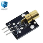 GREATZT Smart Electronics New KY-008 3pin 650nm Red Laser Transmitter Dot Diode Copper Head Module