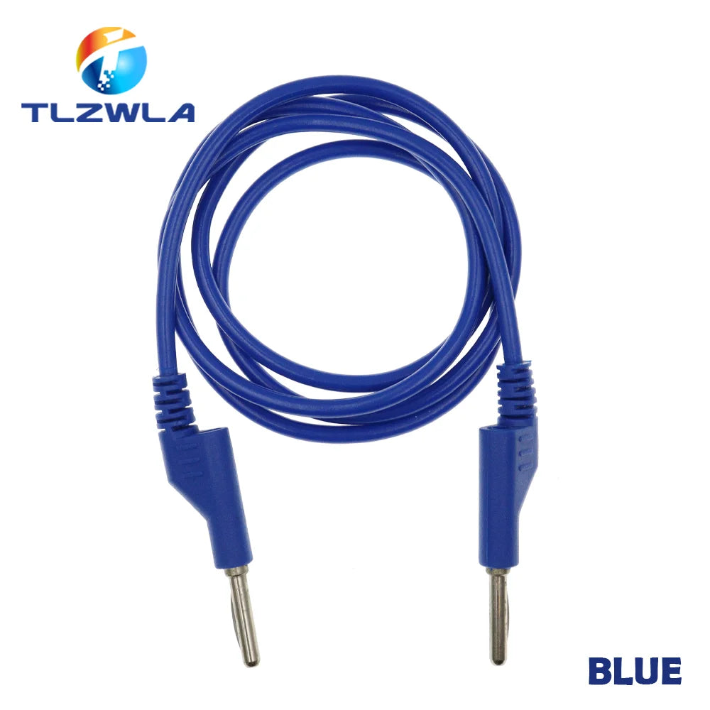 1PCS Dual 4MM Stackable Banana Plug Multimeter Test Leads 1M Cable 1000V/15A Pure Copper Test plug Connector