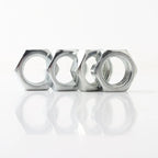 Hex Nut M8 M10 M12 M14 M16 Galvanized Carbon Steel Fine Thread Hexagon Nut Thin Nut Lighting Nut Pitch 0.75/1/1.25/1.5mm