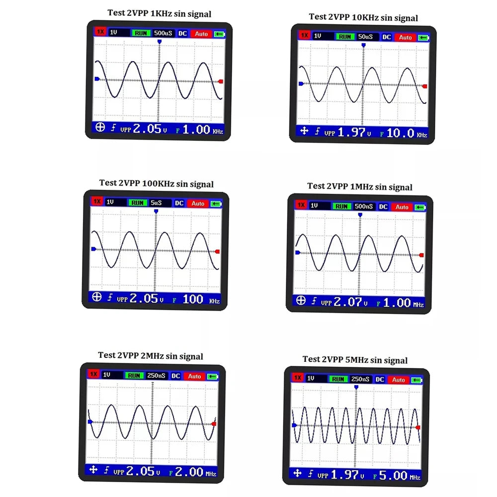 DSO PRO Handheld Digital Oscilloscope Portable Palm Size Oscillograph 5M Bandwidth 20MS/s Sampling Rate with P6100 BNC Probe