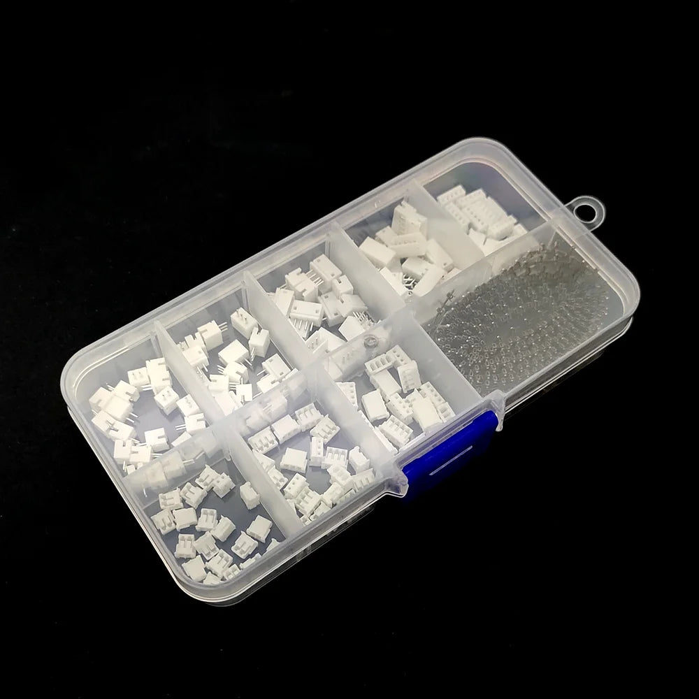 440Pcs/1Box ZH 1.5mm Pitch Straight Pins Header Connector Terminals Kit Plug Plastic Housing Header Crimp Connector