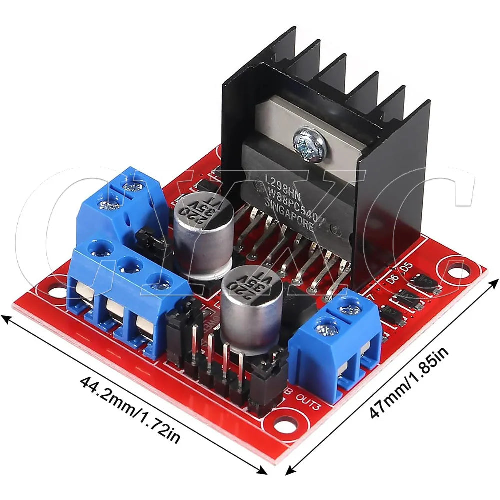 L298N DC Motor Driver Module L298N Stepper Motor Smart Car Robot Breadboard Peltier High Power L298 DC Motor Driver for Arduino