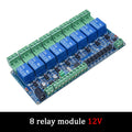5V 12V Modbus Rtu 4 8 channel Relay Module RS485 TTL Communication 4 8 way Input Relay Module