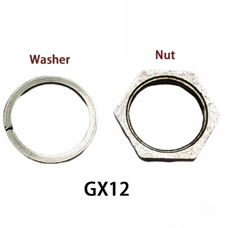 10Pcs GX12 GX16 GX20 Connector Nut Washer Aviation Plug Socket Connector Nut GX12 GX16 GX20 Aviation Plug Washer 50Pcs/100Pcs