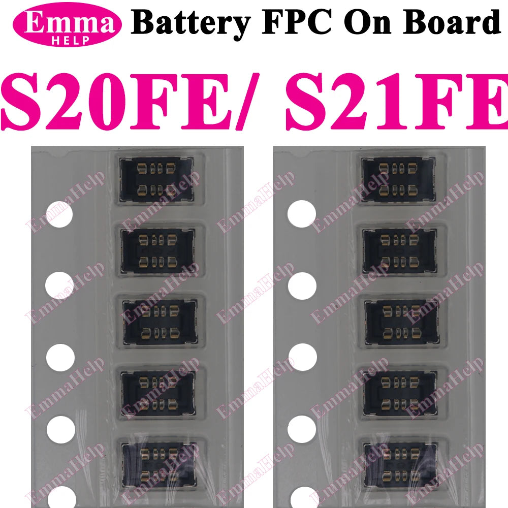 10Pcs Battery FPC Connector FPC for Samsung S24 S23 S22 S21 S20 S10 S10E Note 20 10 Plus S10 Lite On-Board Contactor Clip Plug