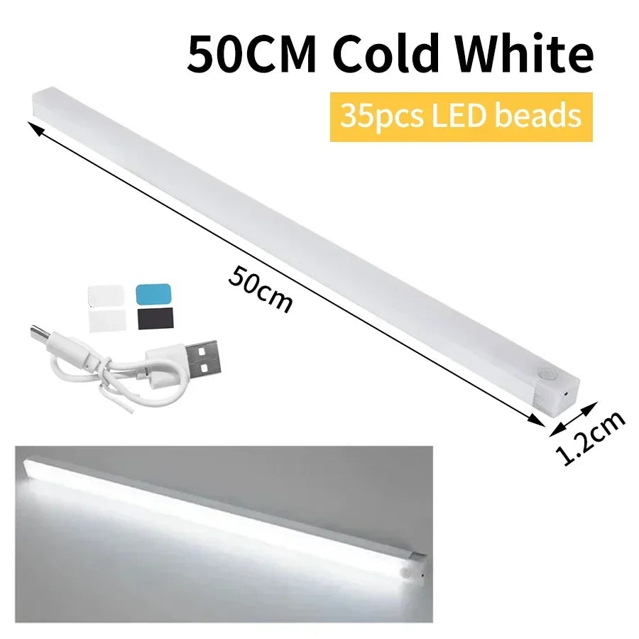 Motion Sensor Light Wireless LED Night Light Rechargeable Night Lamp Closet Cabinet Wardrobe Lamp Kitchen Staircase Backlight
