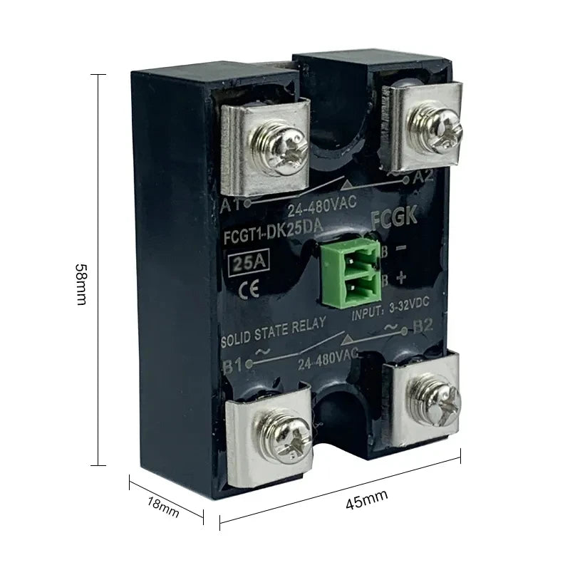 10A 25A 40A 60A 80A Dc Control Ac Dual Control Dual / Single Output Control Single Phase Solid State Relay
