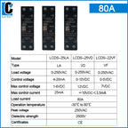 LCTC 0-10V 4-20mA 0-5V SSR Solid State Relay Voltage Regulator Single Phase Slim Relay With Radiator 10A 25A 40A 50A 60A 80A