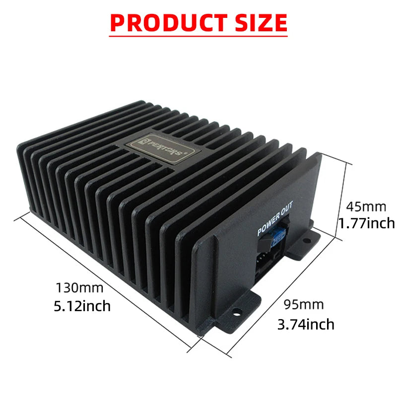 Car DSP Amplifier Hi-Fi Booster Audio Digital Sound Processors 4*80W for Android Speaker Subwoofer Power Car Radio Stereo AMP