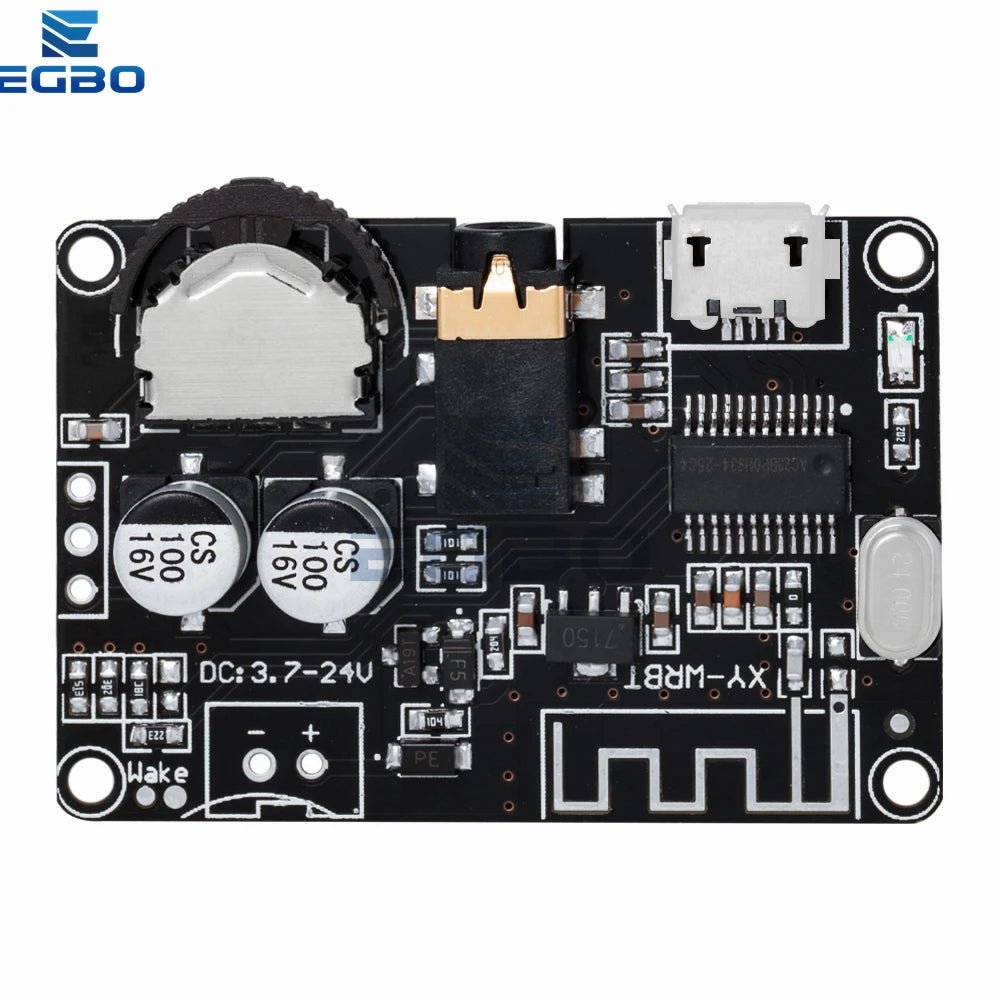 EGBO XY-WRBT Audio Receiver Board, Bluetooth 5.0, MP3 Lossless Decoder, Wireless Stereo Music Module