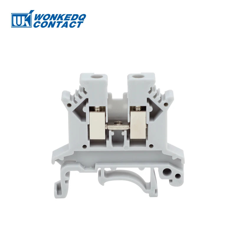 UK2.5B Six Color UK 2.5 mm² Universal Screw Din Rail Terminal Block Feed-through Strip Plug Wire Electrical Connector UK 2.5B