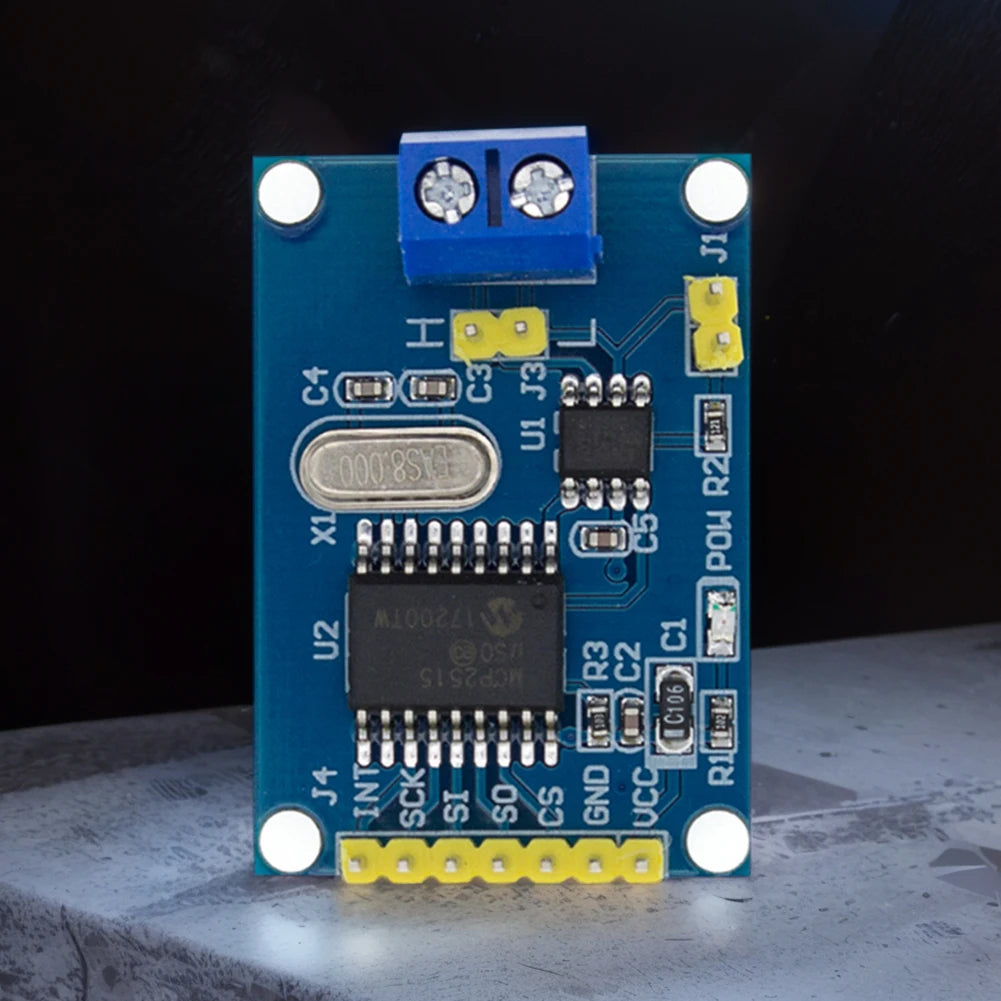 TJA1050 Receiver SPI Module Interface Module MCP2515 CAN Bus Driver Module Board for 51 MCU ARM Controller for Arduino DIY