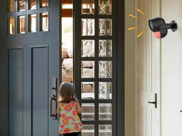 CPVAN PIR Infrared Motion Detector Alarm 120 high decibel Home burglar Alarm Motion Sensor with remote control and Door Sensor