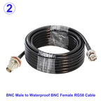 1Pcs RG58 BNC Male/Female to BNC Male/Female Connector 50 Ohm RG-58 RF Coax Coaxial Cable Wire Pigtail Jumper Extension Cord