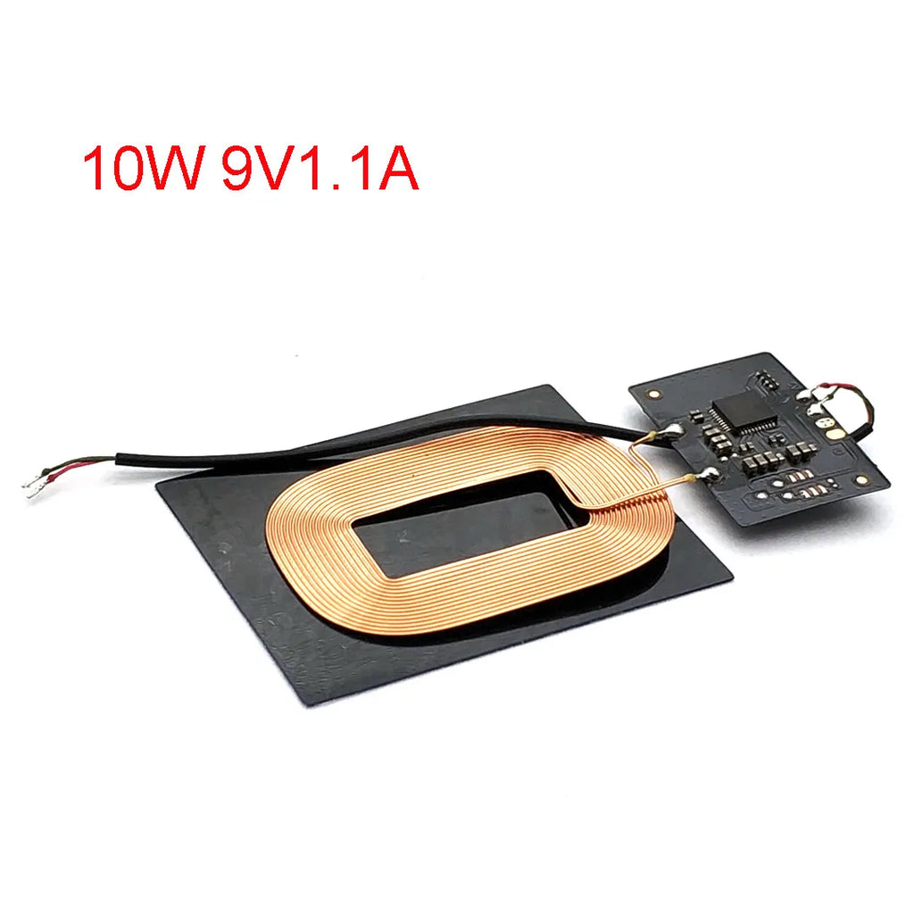 Qi Wireless Charging Standard Universal Wireless Charger Receiver Module Pure Copper Coil Circuit Board Charging for CellPhones