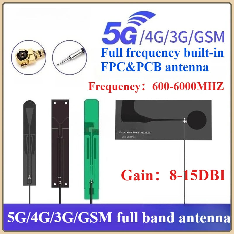 2Pcs/Lot 5G Full Frequency 4G/NB-IoT Module with Built-in PCB/FPC IoT Omnidirectional High Gain Signal Enhancement Antenna
