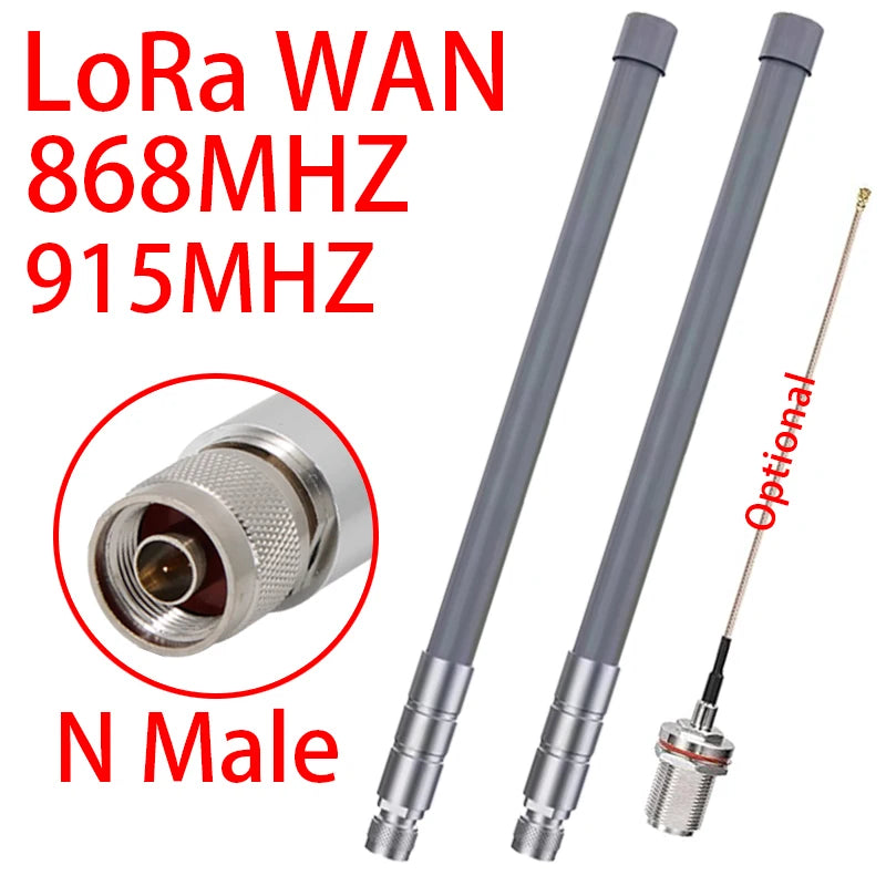 GIZONT Meshtastic LoRa 868MHz 915MHz Antenna Helium Hotspot Outdoor N Male Omni Fiberglass Long-distance Receiving Antennas