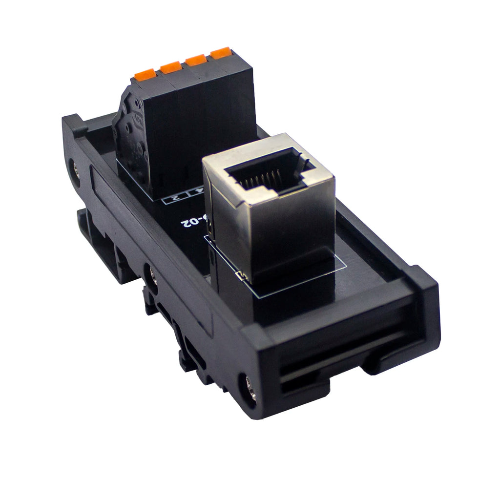 Quick Wiring  Din Rail Mounting Splitter Adapter RJ45 Female To Spring Termianl Block Module RJ45  Breakout Board