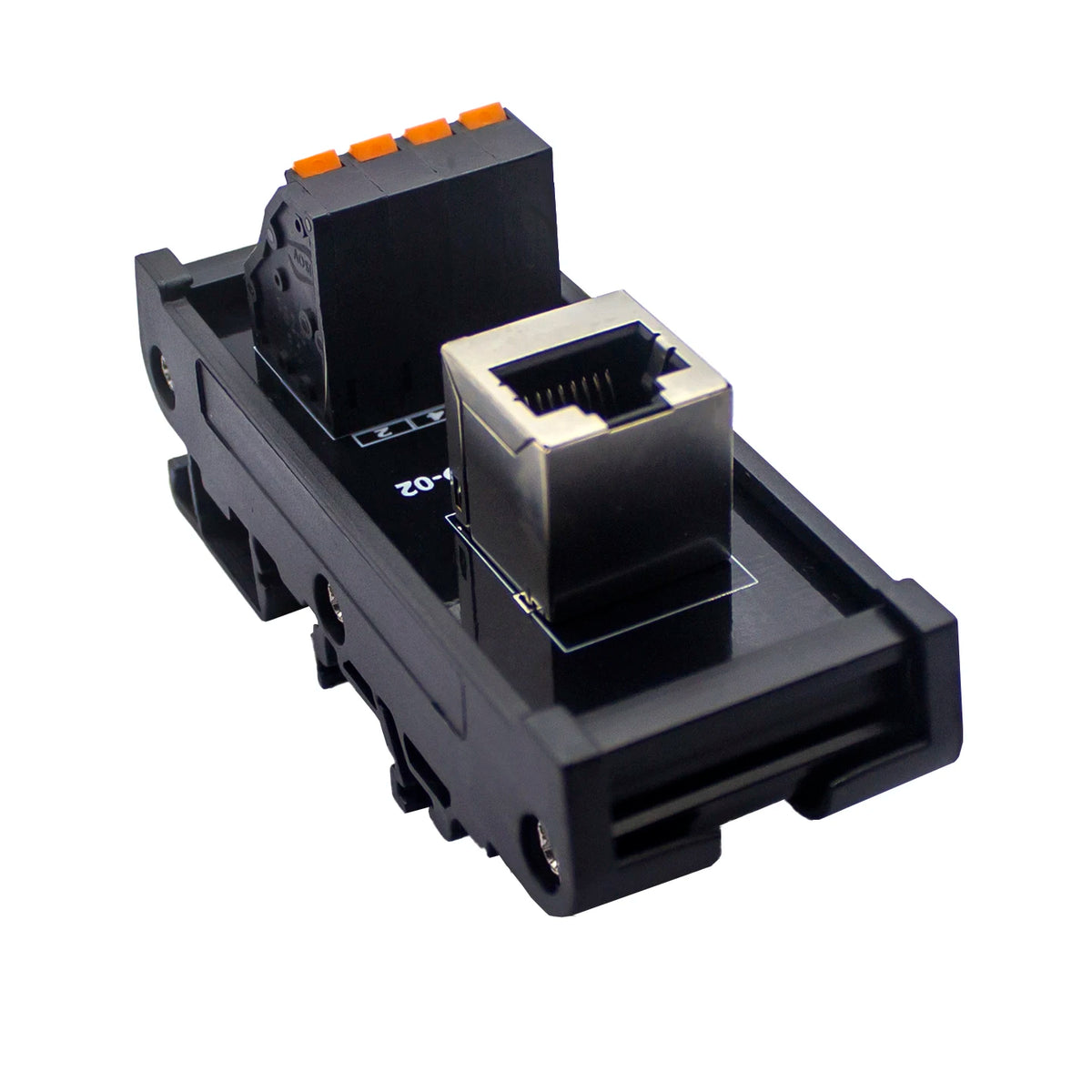 Quick Wiring  Din Rail Mounting Splitter Adapter RJ45 Female To Spring Termianl Block Module RJ45  Breakout Board