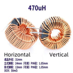1Pcs High Current Magnetic Ring Inductor 106125-10uH 22uH 33uH 47uH 68uH 100uH Energy Storage Inductor Ring Inductor Choke Coil