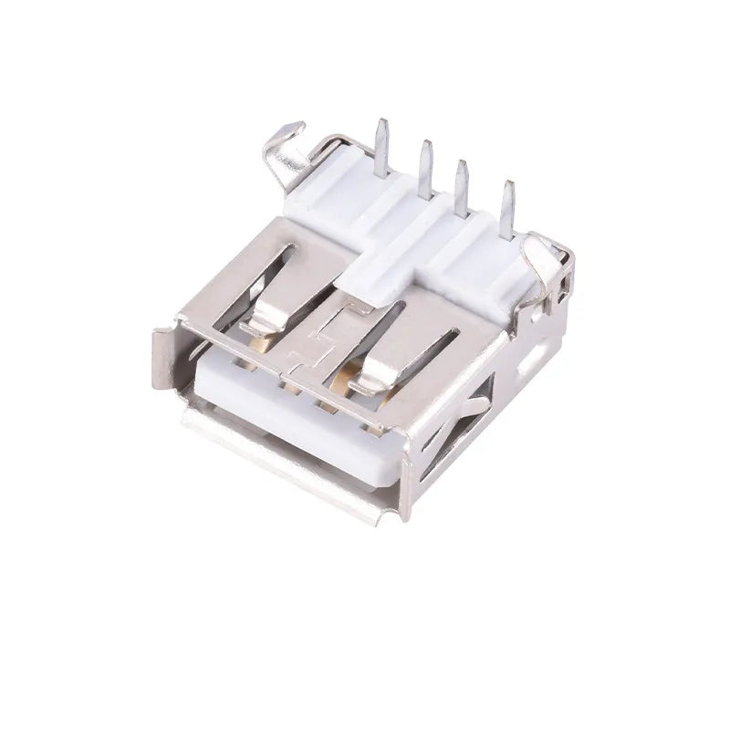 5/10Pcs Right Angle USB 2.0 Type A Female Socket 4Pin DIP Welding PCB Connector