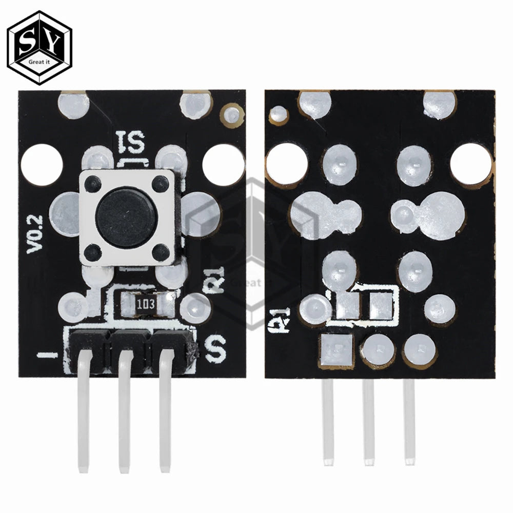 KY-004 3pin Button Key Switch Sensor Module for Arduino Diy Starter Kit 6*6*5mm 6x6x5mm KY004