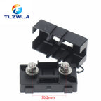 1Set ANS Trumpet Fork Plug Fuse 32V 40A 50A 60A 70A 80A 100A 125A 150A 200A Bolt Fixed Insurance Film + ANS-8 Safety Plate Base