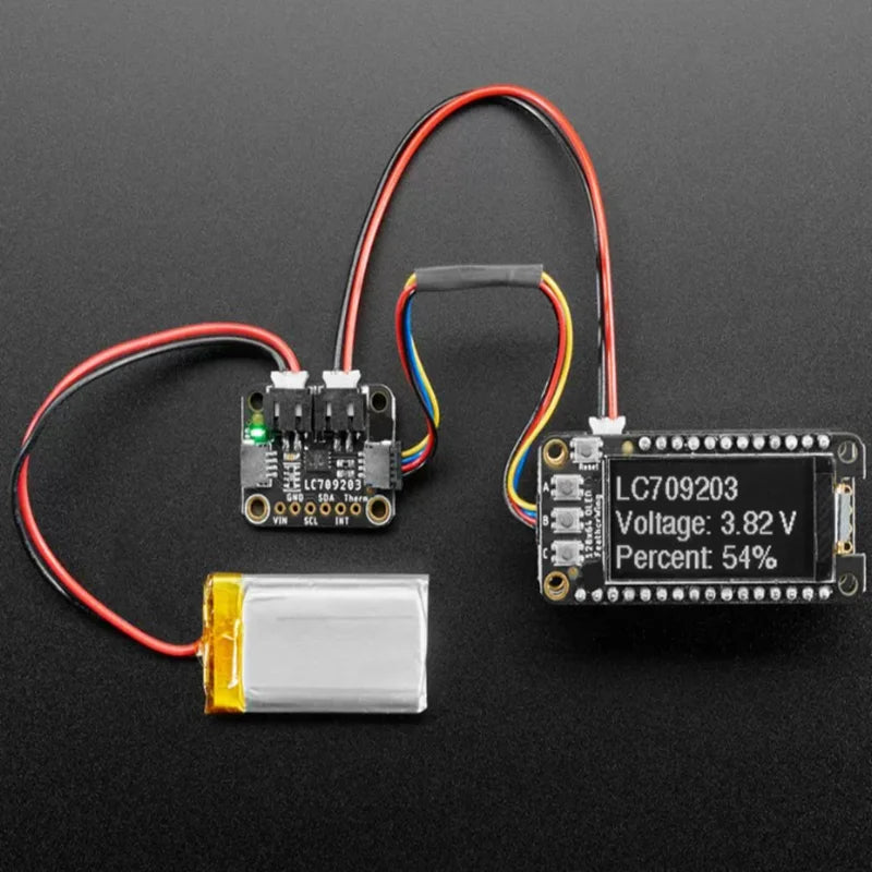 1PCS LC709203F Fuel Gauge & Battery Monitor Module with STEMMA JST PH, QT/Qwiic Interface